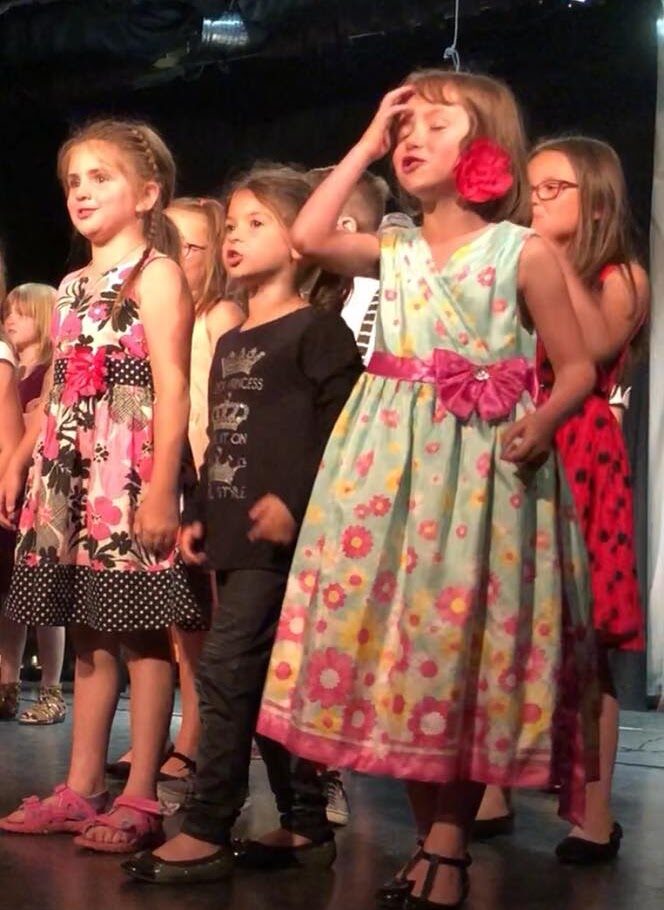 Chorale d'élèves en spectacle